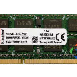 DDR3L LAPTOP 8G/1600 PC3L KINGSTON