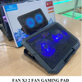 Đế Tản Nhiệt Gaming pad Laptop X3, 2 Quạt - 2 Fan lớn